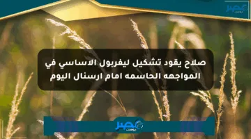 صلاح يقود تشكيل ليفربول الأساسي في المواجهة الحاسمة أمام آرسنال اليوم
